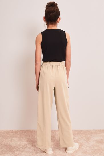 Tailored Wool Blend Wide Leg Pants | Karen Millen