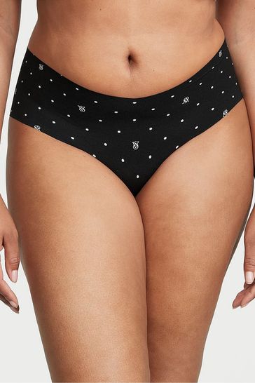 Victoria's Secret Black Logo Smooth Hipster Knickers