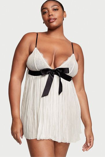 Pleated babydoll dress sales