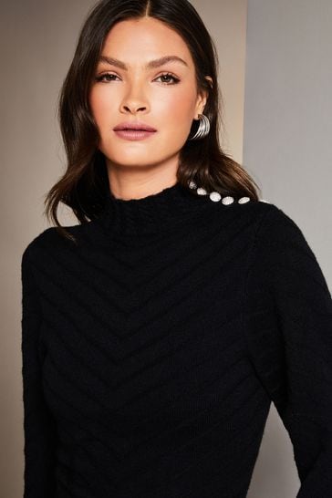 Lipsy 2 in 1 turtle deals neck dress