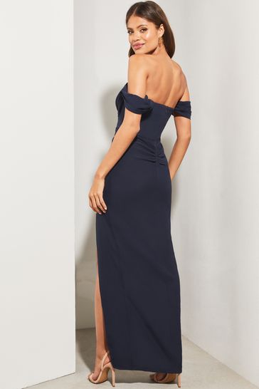 Lipsy floral bardot maxi dress 2025