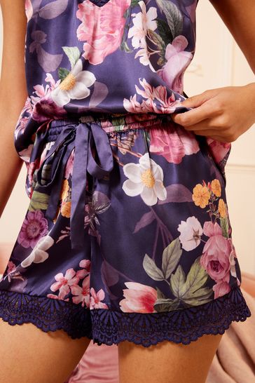 Satin hotsell romper pyjamas