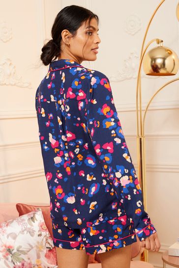 Button through short pyjamas top