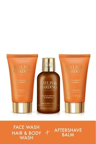 Baylis and harding black pepper and ginseng aftershave balm clearance