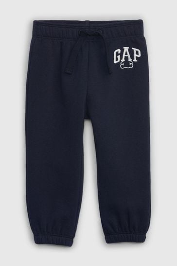 Gap Blue Arch Bear Logo Baby Joggers (Newborn - 24mths)