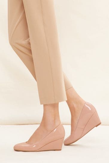 Wedge court shoes wide fit outlet