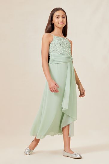 Green maxi evening dress hotsell uk
