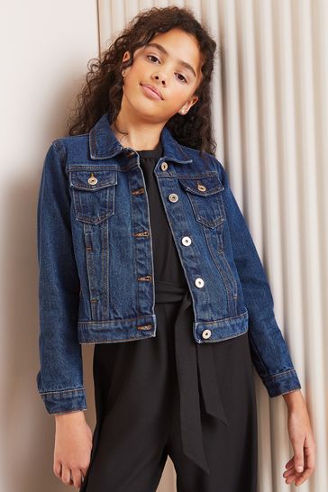 Lipsy Authentic Blue Denim Western Jacket (From 3-16yrs)