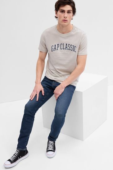 Gap Blue Slim Fit Taper GapFlex Washwell Jeans