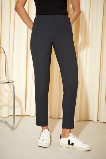 Friends Like These Charcoal Grey Petite Sculpting Stretch Trousers