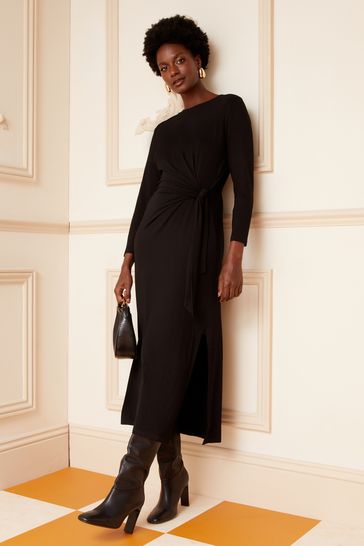 Petite long sleeve hotsell midi dress