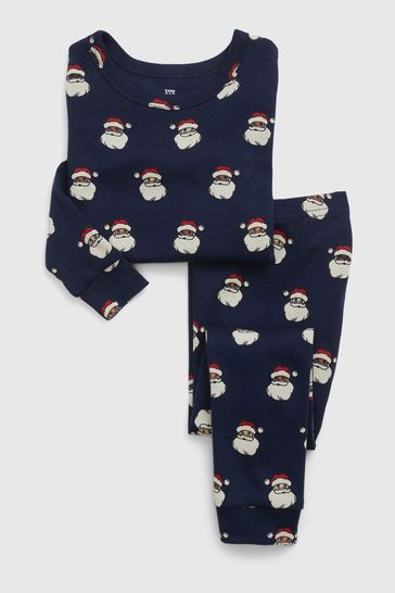 Buy Gap Navy Blue Santa Christmas Toddler Pyjamas from Next Lithuania