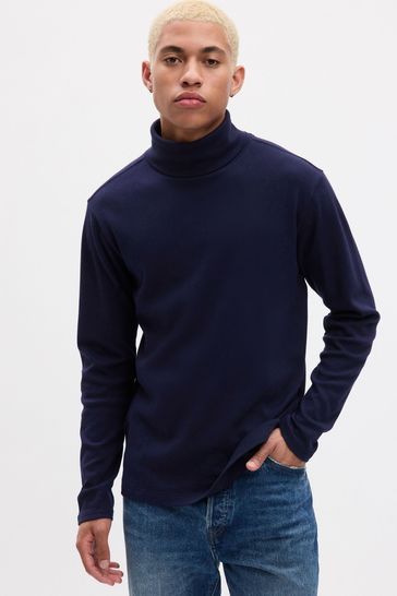 Blue shop turtleneck shirt