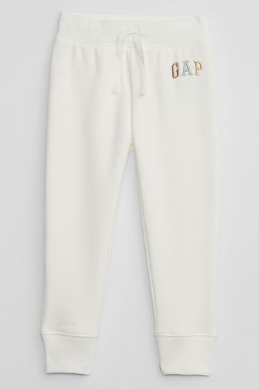 Gap White Logo Pull On Joggers (12mths-5yrs)