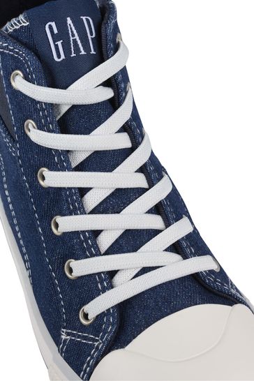 Blue high shop top trainers