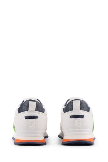 Gap White and Green New York Low Top Colourblock Trainers Kids
