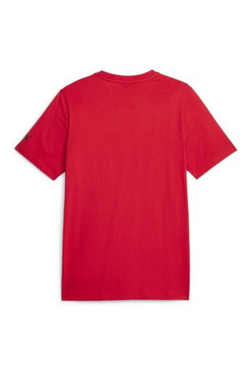 Buy Puma Red Mens Scuderia Ferrari Race Big Shield Motorsport 100 Cotton T Shirt from Next Kuwait