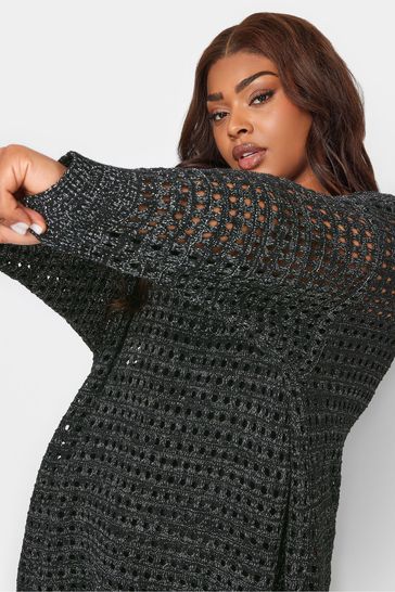 Black side split sales jumper