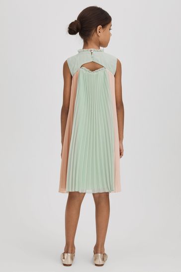 Buy Reiss Pink Pixie Junior Pleated Ruffle Dress from Next Saudi Arabia
