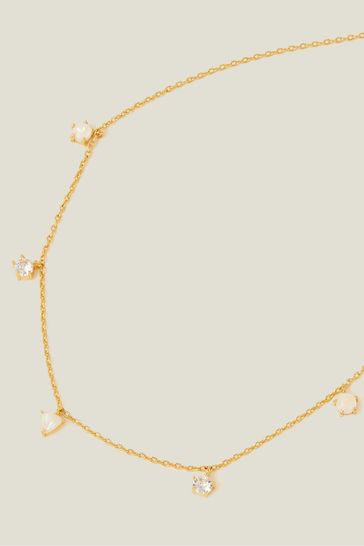Gold plated outlet necklace accessorize