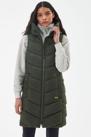 Green outlet barbour gilet