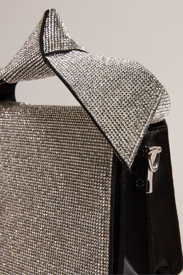 Buy Ted Baker Silver Nialisa Soft Knot Crystal Xbody Bag from Next USA