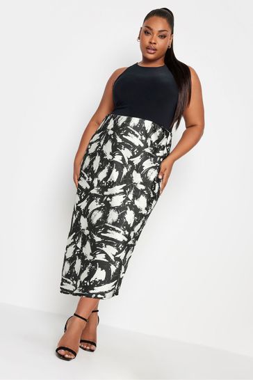 Black bias cut skirt hot sale