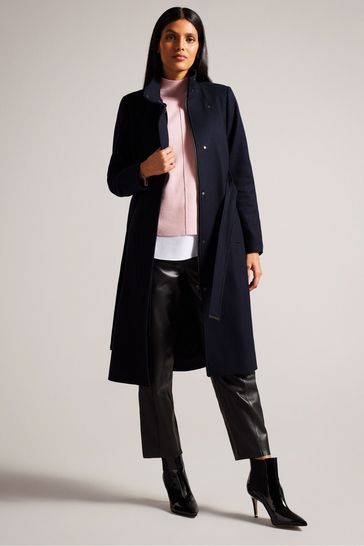 Funnel neck coat ted baker top
