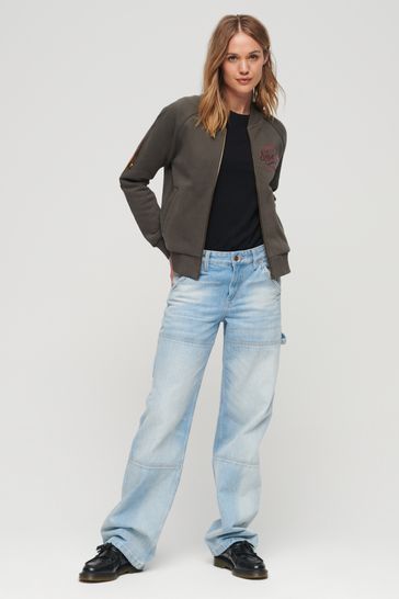 Buy Superdry Grey 70s Lo Fi Band Jersey Bomber Jacket from Next Taiwan