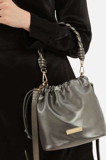 Buy Laura Ashley Silver Small Floral Bicolor Bucket Bag from Next Netherlands