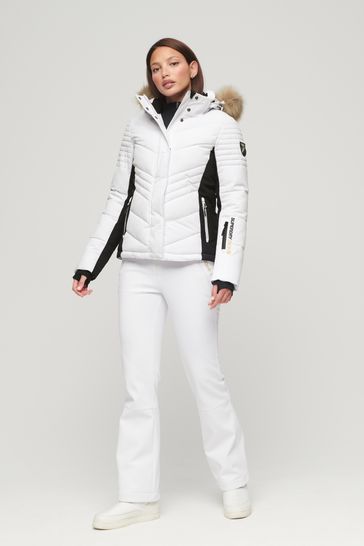 Superdry ski jacket best sale white
