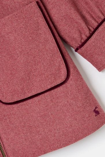 Joules girls tweed coat sales