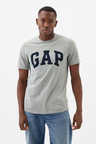 Gap Grey Everyday Soft Logo Short Sleeve Crew Neck T-Shirt