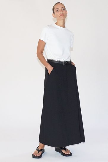 Religion black maxi skirt outlet