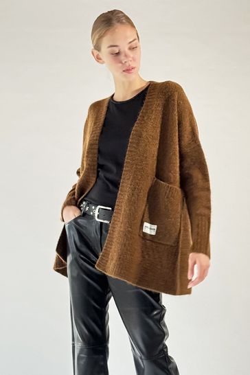Patch cardigan shop