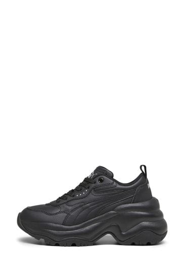 Puma cilia chunky trainers black sales