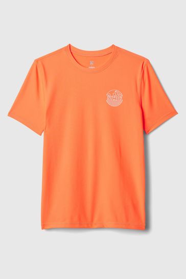 Gap Orange Short Sleeve Rash Vest (4-13yrs)