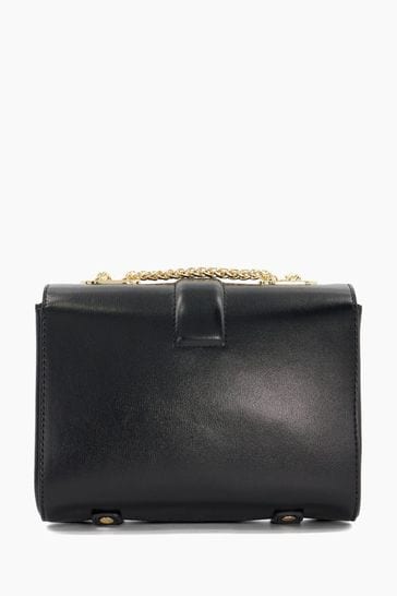 Dune London Black Definitive Small Strap Detail Shoulder Bag