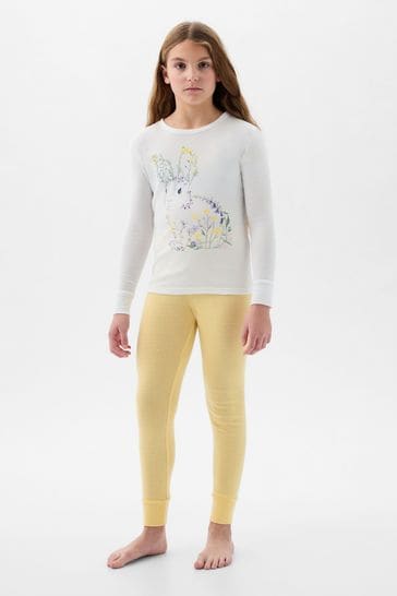 Gap Yellow Organic Cotton Graphic Print Pyjama Set (4-13yrs)