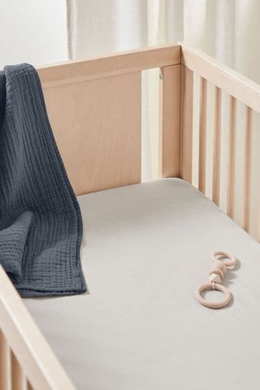 Bedfolk Natural Cot Bed Fitted Sheet