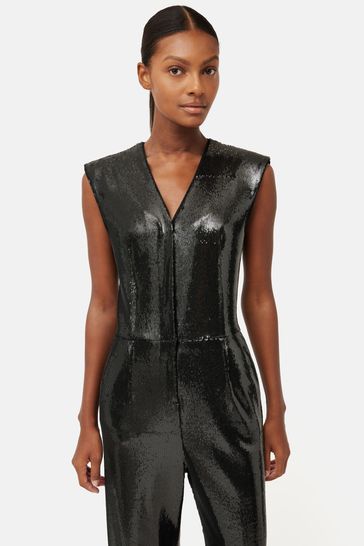 Jigsaw black jumpsuit new arrivals