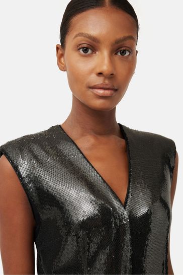 Jigsaw top black jumpsuit