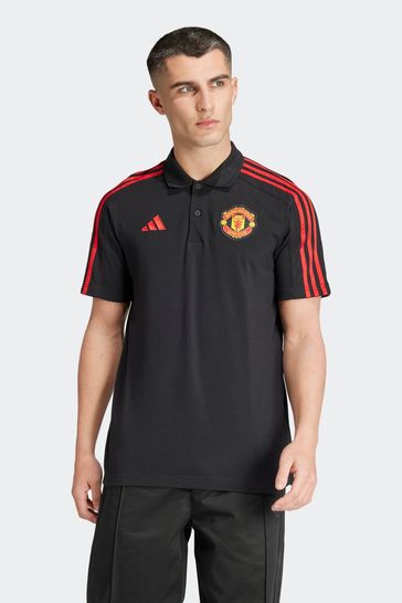 Buy adidas Black Manchester United DNA Polo Shirt from Next Bahrain