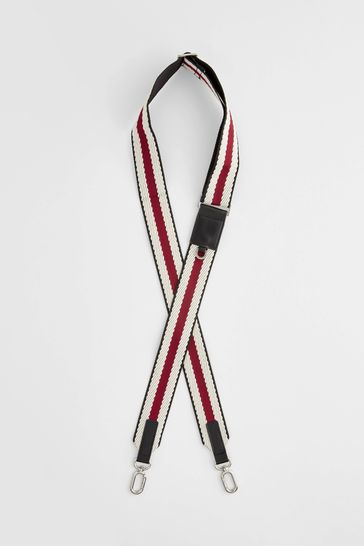 Striped bag strap sale