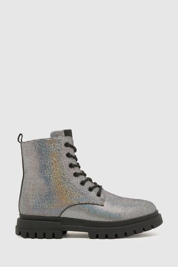 Schuh Caring Lace Up Black Boots