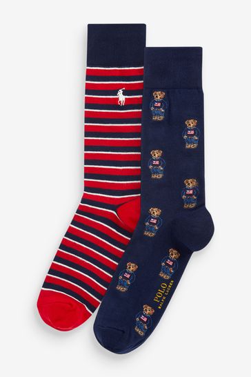 Polo Ralph Lauren Polo Bear Trouser Socks 2-Pack