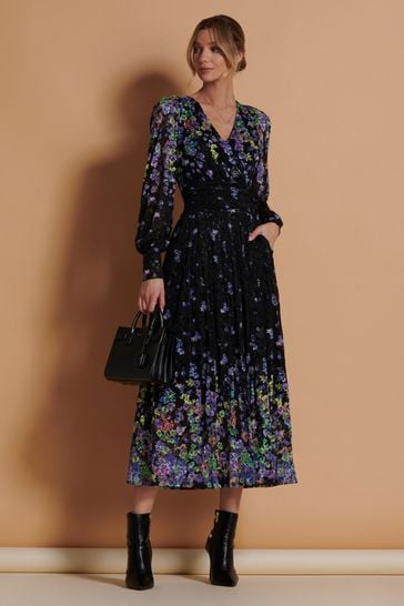 Jolie moi purple lace dress 2025