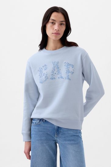 Blue fuzzy hot sale sweatshirt