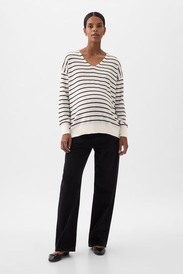 Gap Maternity Linen Blend Jumper