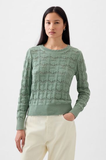 Gap pointelle sweater hot sale